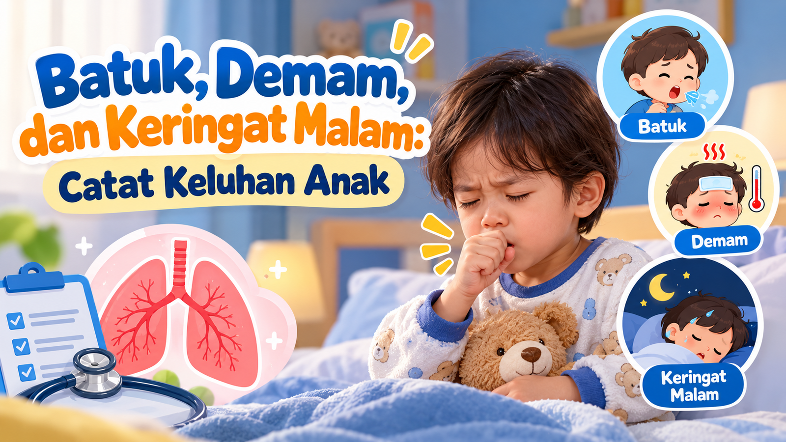 Batuk, Demam, dan Keringat Malam: Catat Keluhan Anak