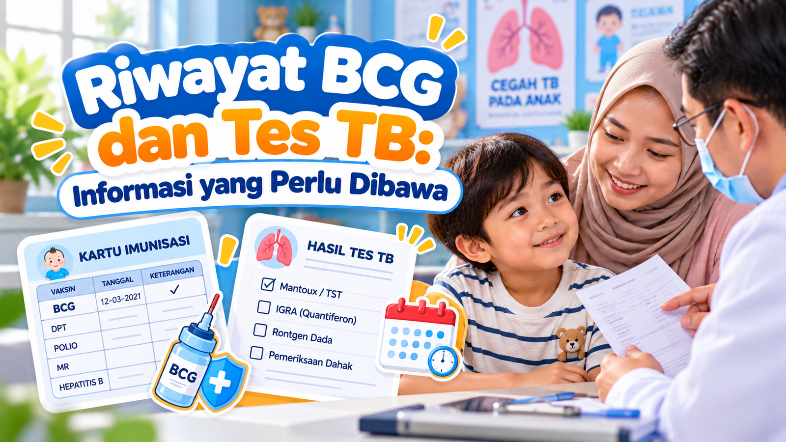 Riwayat BCG dan Tes TB: Informasi yang Perlu Dibawa